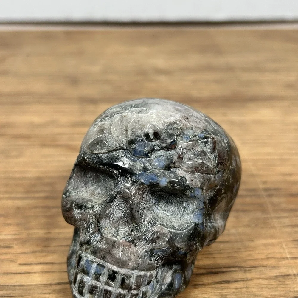 Labradorite Crystal Skull – Hand-Carved Mini Gemstone Skull - Approx 2